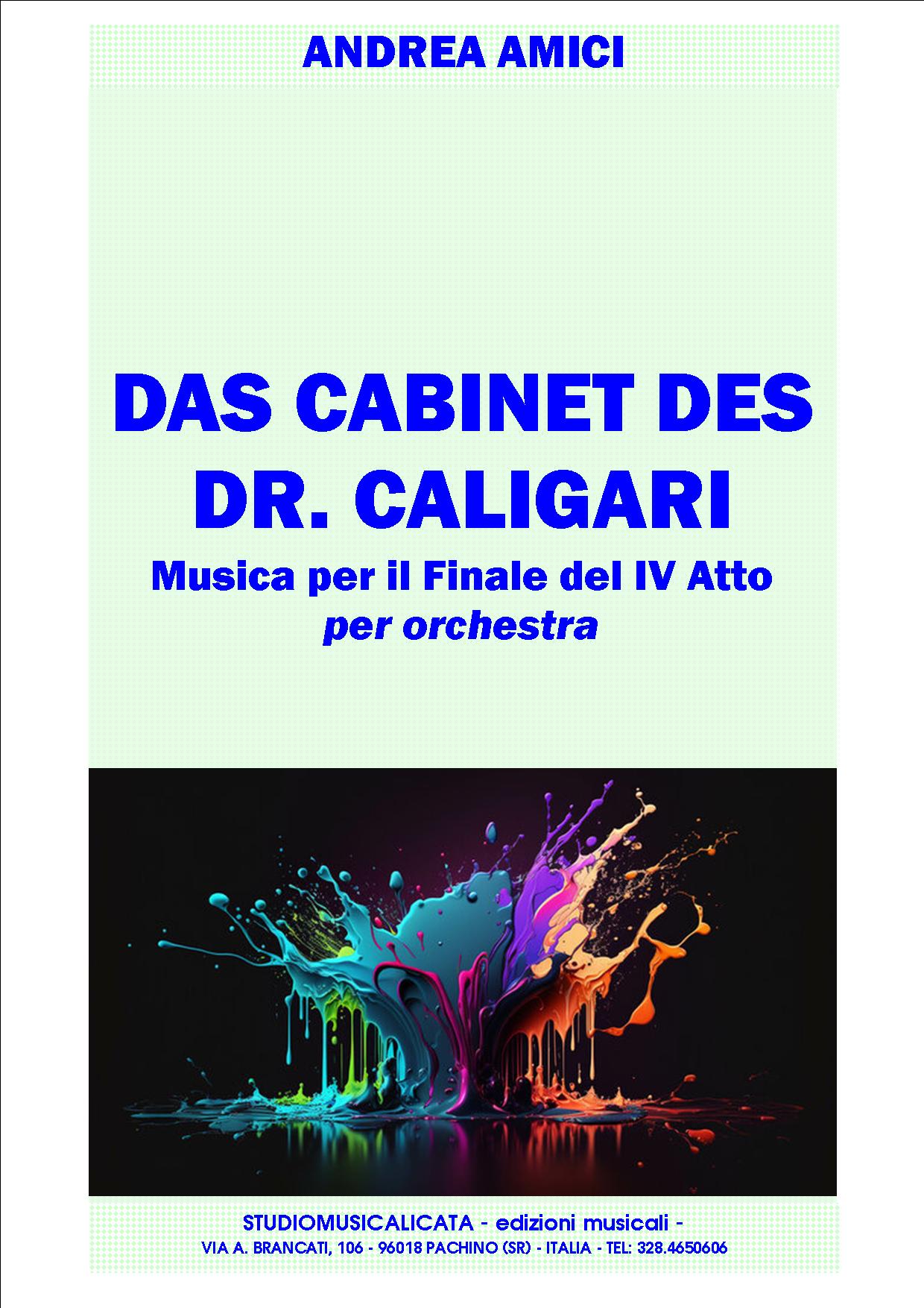 Disponibile la partitura di Das Cabinet des Dr. Caligari